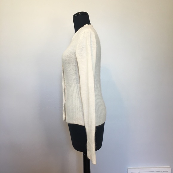Y2K My Michelle Soft Ivory Button Down Cardigan, L - Picture 3 of 9